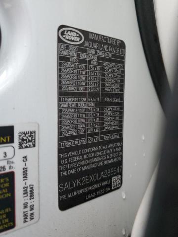 Photo 14 from auction – 2020 LAND ROVER RANGE ROVE with VIN SALYK2EX0LA286647