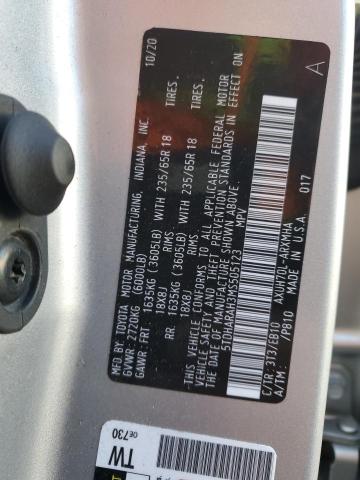 Photo 14 from auction – 2021 TOYOTA HIGHLANDER with VIN 5TDHARAH3MS505123