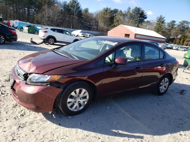 HONDA CIVIC LX 2012 with VIN 19XFB2F55CE362338 - Photo from auction