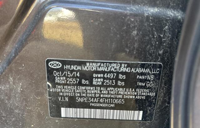 Photo 10 from auction – 2015 HYUNDAI SONATA SPO with VIN 5NPE34AF4FH110665