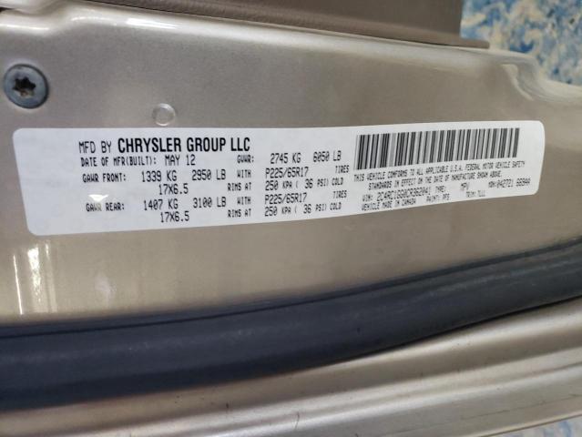 Photo 14 from auction – 2012 CHRYSLER TOWN & COU with VIN 2C4RC1GG0CR362041