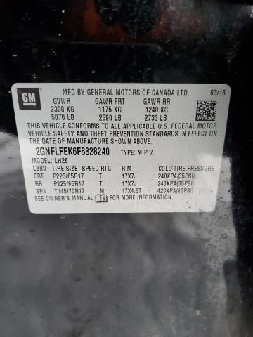 Photo 14 from auction – 2015 CHEVROLET EQUINOX LT with VIN 2GNFLFEK6F6328240