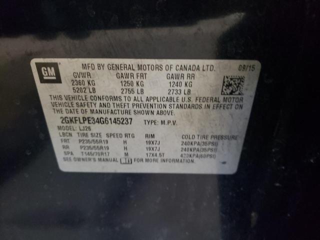 Photo 14 from auction – 2016 GMC TERRAIN SL with VIN 2GKFLPE34G6145237