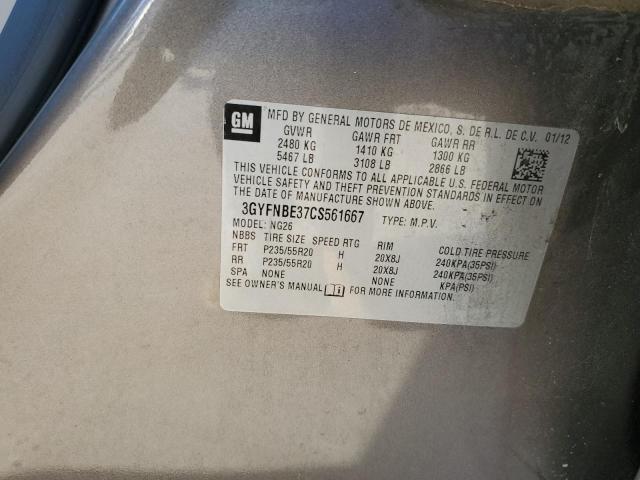 Photo 14 from auction – 2012 CADILLAC SRX PERFOR with VIN 3GYFNBE37CS561667