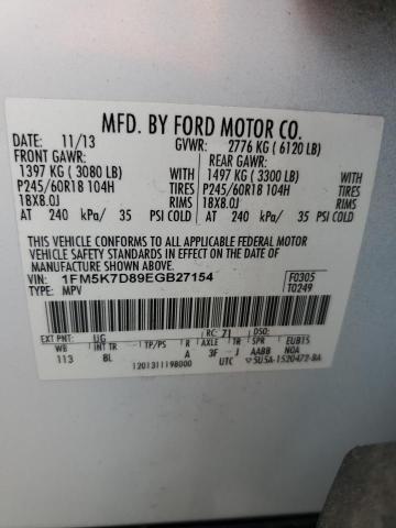 Photo 14 from auction – 2014 FORD EXPLORER X with VIN 1FM5K7D89EGB27154