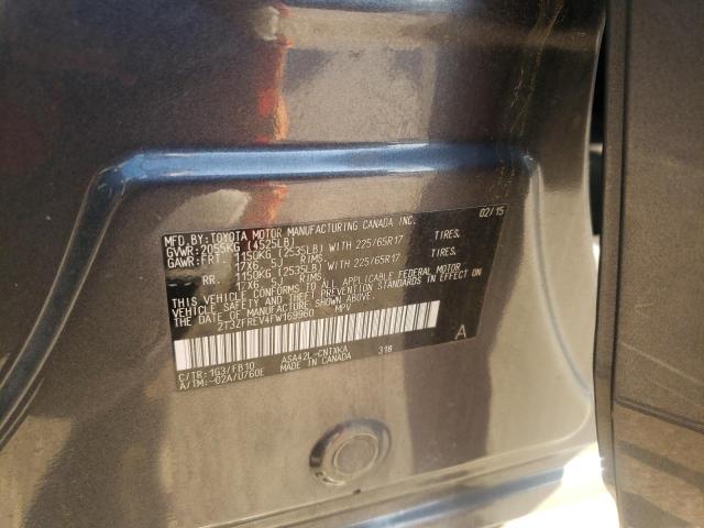 Photo 14 from auction – 2015 TOYOTA RAV4 LE with VIN 2T3ZFREV4FW169960