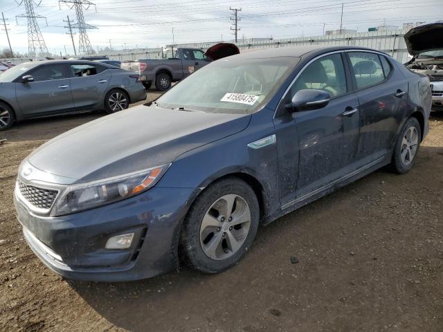 KIA OPTIMA HYB 2014 with VIN KNAGM4AD9E5068736 - Photo from auction
