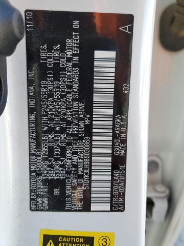 Photo 14 from auction – 2011 TOYOTA HIGHLANDER with VIN 5TDYK3EH9BS030868