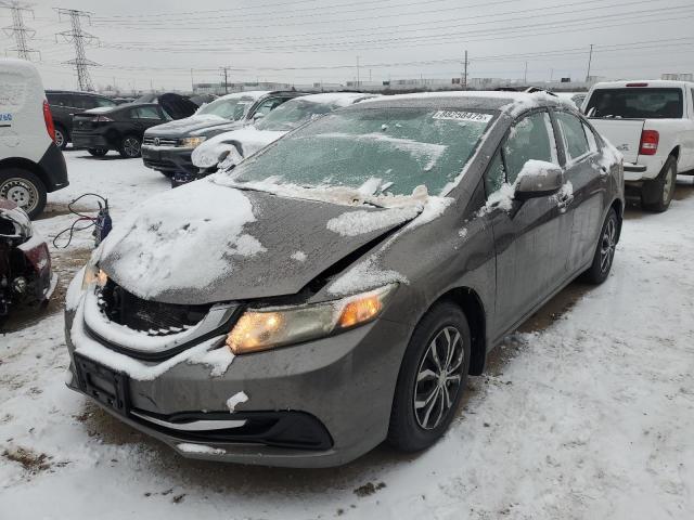 HONDA CIVIC LX 2013 with VIN 19XFB2F54DE001653 - Photo from auction