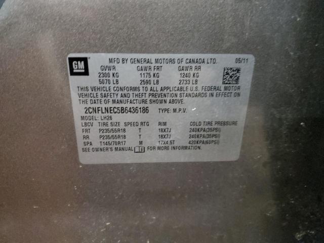 Photo 14 from auction – 2011 CHEVROLET EQUINOX LT with VIN 2CNFLNEC5B6436186