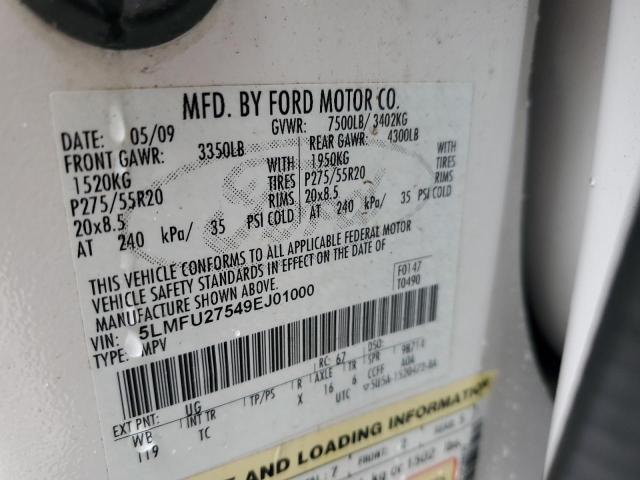 Photo 14 from auction – 2009 LINCOLN NAVIGATOR with VIN 5LMFU27549EJ01000
