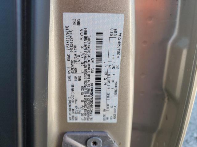 Photo 14 from auction – 2018 FORD ESCAPE SE with VIN 1FMCU9GD8JUD06416