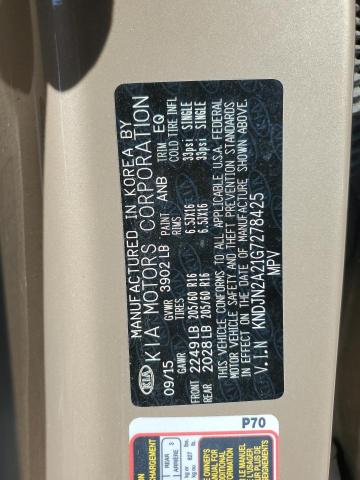 Photo 14 from auction – 2016 KIA SOUL with VIN KNDJN2A21G7278425