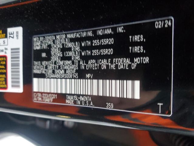 Photo 14 from auction – 2024 LEXUS TX 350 BAS with VIN 5TDAAAB65RS008145