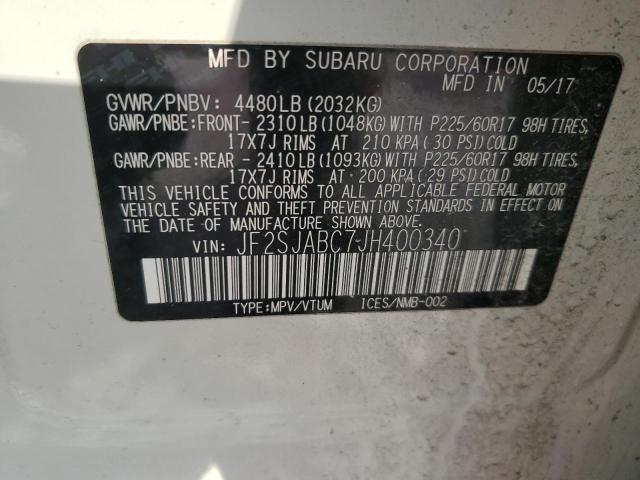 Photo 14 from auction – 2018 SUBARU FORESTER 2 with VIN JF2SJABC7JH400340
