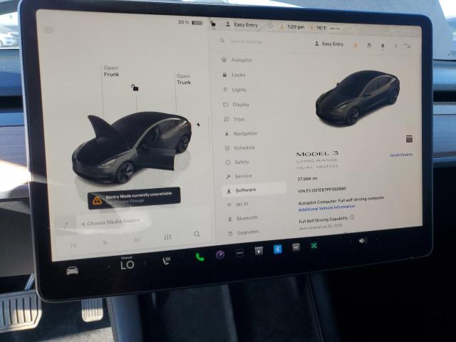Photo 9 from auction – 2023 TESLA MODEL 3 with VIN 5YJ3E1EB7PF392890