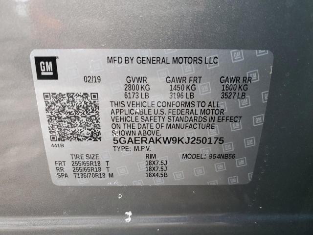 Photo 14 from auction – 2019 BUICK ENCLAVE with VIN 5GAERAKW9KJ250175