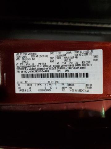 Photo 14 from auction – 2014 FORD ESCAPE SE with VIN 1FMCU0GX3EUB54489