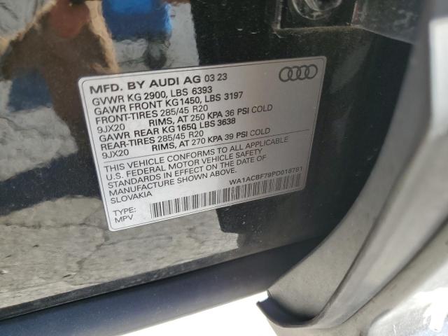 Photo 14 from auction – 2023 AUDI Q7 PREMIUM with VIN WA1ACBF79PD018781