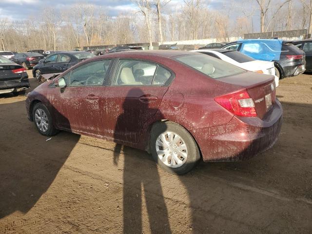 Photo 2 from auction – 2012 HONDA CIVIC LX with VIN 2HGFB2F56CH553725