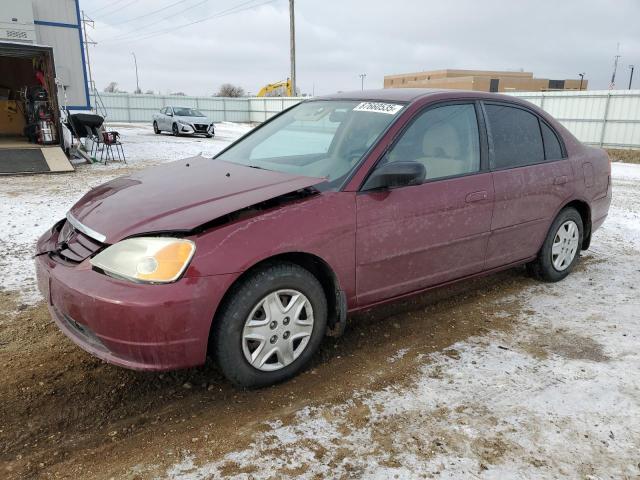 HONDA CIVIC LX 2003 with VIN 2HGES16593H584151 - Photo from auction