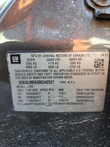 Photo 14 from auction – 2013 GMC TERRAIN SL with VIN 2GKALMEK9D6342321