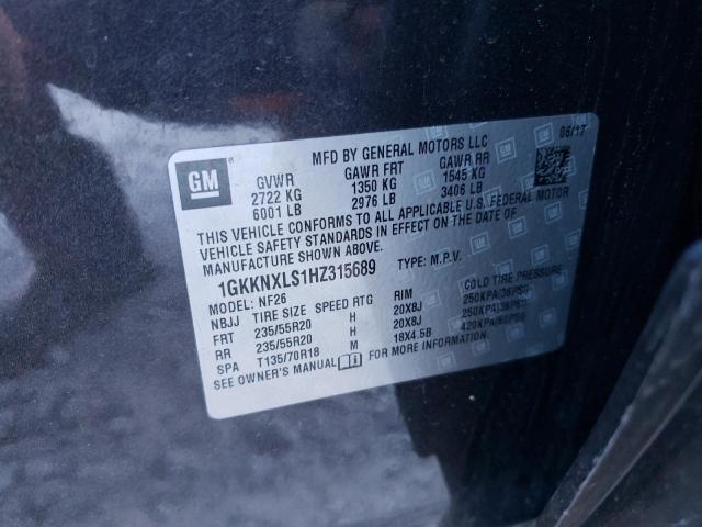 Photo 14 from auction – 2017 GMC ACADIA DEN with VIN 1GKKNXLS1HZ315689