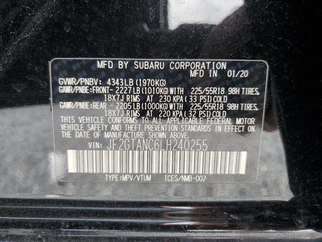 Photo 14 from auction – 2020 SUBARU CROSSTREK with VIN JF2GTANC6LH240255