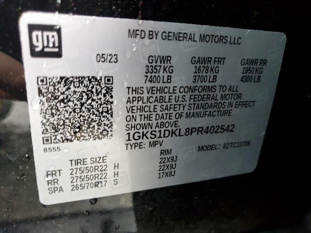 Photo 14 from auction – 2023 GMC YUKON with VIN 1GKS1DKL8PR402542
