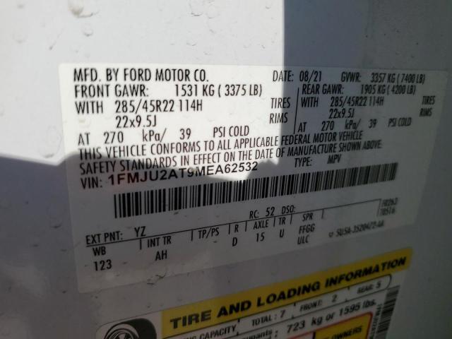 Photo 14 from auction – 2021 FORD EXPEDITION with VIN 1FMJU2AT9MEA62532