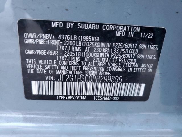 Photo 14 from auction – 2023 SUBARU CROSSTREK with VIN JF2GTHSC0PH299899