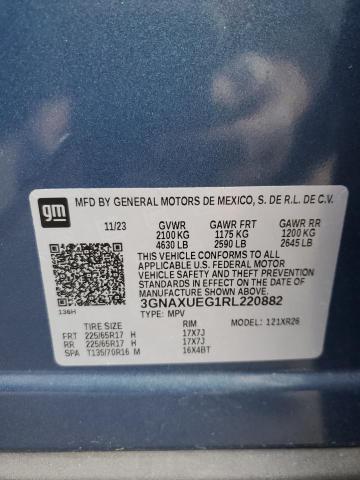 Photo 14 from auction – 2024 CHEVROLET EQUINOX LT with VIN 3GNAXUEG1RL220882