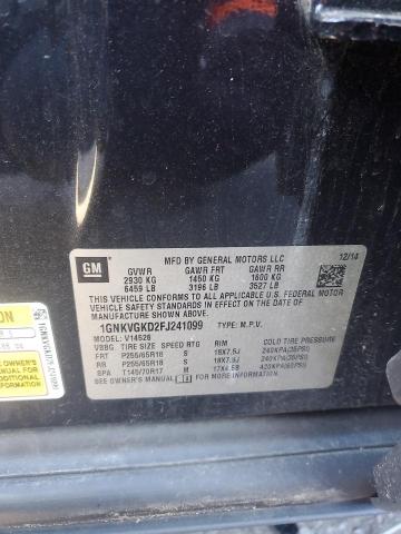 Photo 14 from auction – 2015 CHEVROLET TRAVERSE L with VIN 1GNKVGKD2FJ241099
