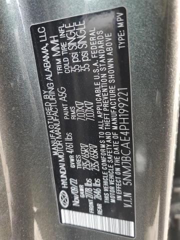 Photo 14 from auction – 2023 HYUNDAI TUCSON SEL with VIN 5NMJBCAE4PH199221