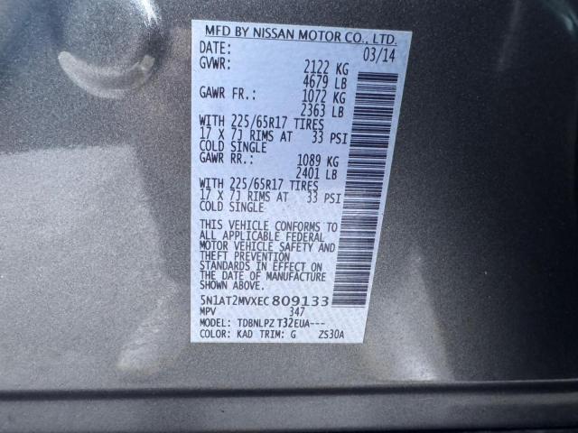 Photo 10 from auction – 2014 NISSAN ROGUE S with VIN 5N1AT2MVXEC809133