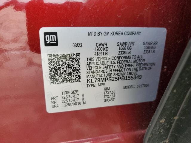 Photo 14 from auction – 2023 CHEVROLET TRAILBLAZE with VIN KL79MPS25PB155349