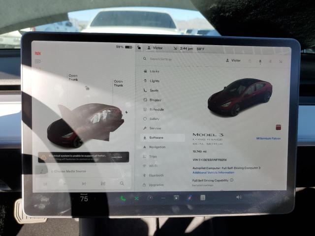 Photo 9 from auction – 2022 TESLA MODEL 3 with VIN 5YJ3E1EBXNF119214