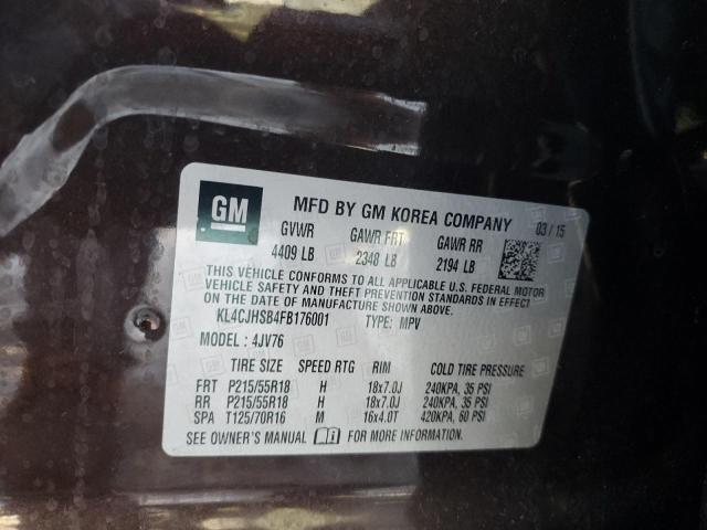 Photo 14 from auction – 2015 BUICK ENCORE PRE with VIN KL4CJHSB4FB176001