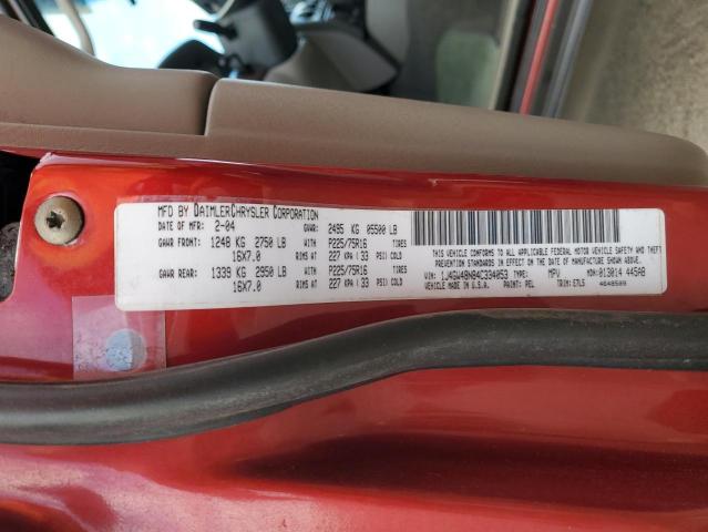 Photo 14 from auction – 2004 JEEP GRAND CHER with VIN 1J4GW48N84C334053