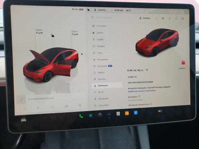 Photo 9 from auction – 2023 TESLA MODEL Y with VIN 7SAYGDEEXPA079828