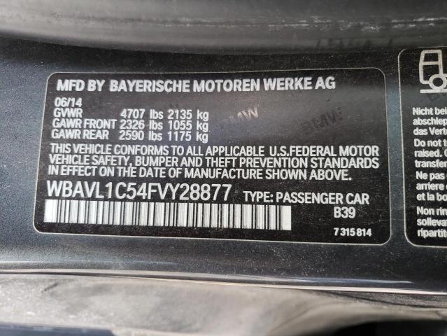 Photo 14 from auction – 2015 BMW X1 XDRIVE2 with VIN WBAVL1C54FVY28877