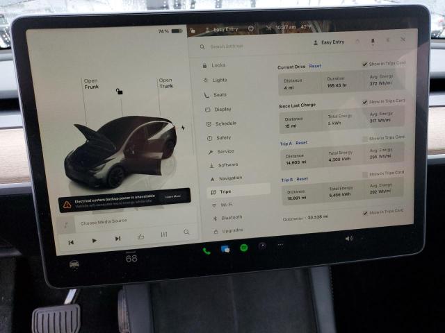 Photo 9 from auction – 2022 TESLA MODEL Y with VIN 7SAYGDEEXNA009128