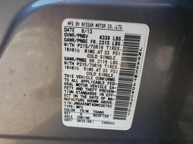 Photo 14 from auction – 2013 NISSAN ROGUE S with VIN JN8AS5MT4DW036782