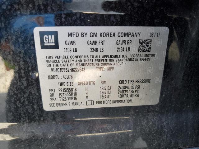 Photo 14 from auction – 2017 BUICK ENCORE PRE with VIN KL4CJESB2HB227643