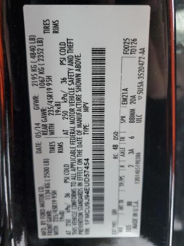Photo 14 from auction – 2014 FORD ESCAPE TIT with VIN 1FMCU9J94EUD57454