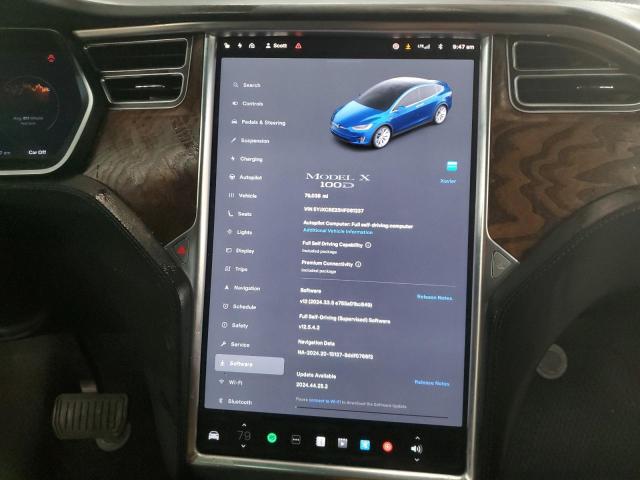 Photo 9 from auction – 2017 TESLA MODEL X with VIN 5YJXCBE23HF061237