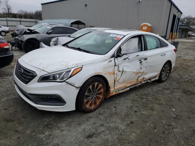 HYUNDAI SONATA SPO 2017 with VIN 5NPE34AF2HH499499 - Photo from auction