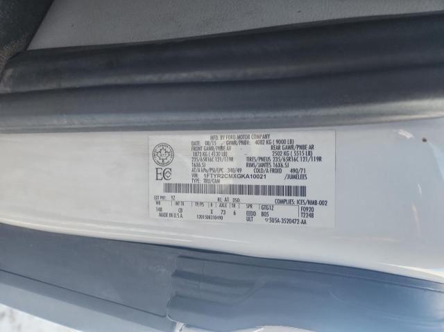Foto 10 de la subasta – 2016 FORD TRANSIT T- con VIN 1FTYR2CMXGKA10021