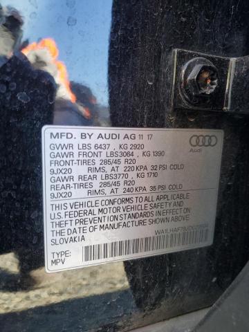 Photo 14 from auction – 2018 AUDI Q7 PREMIUM with VIN WA1LHAF79JD020994
