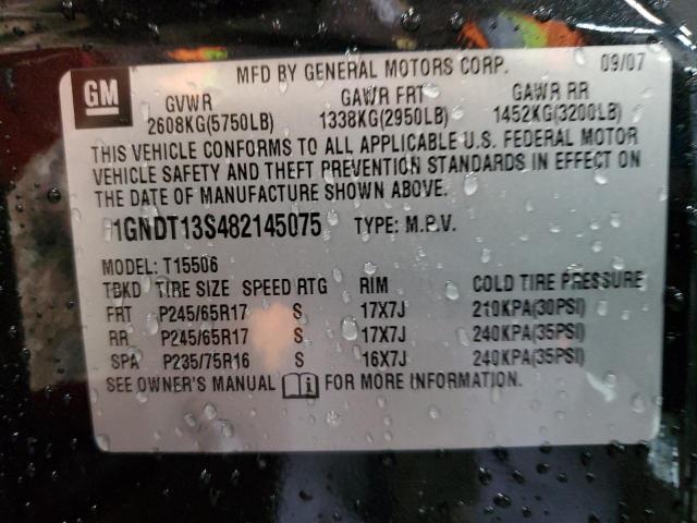 Photo 14 from auction – 2008 CHEVROLET TRAILBLAZE with VIN 1GNDT13S482145075